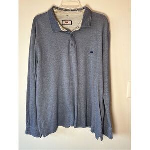Carrera Italy men’s long sleeve 1/4 button gray pullover shirt size XXL #32-1215